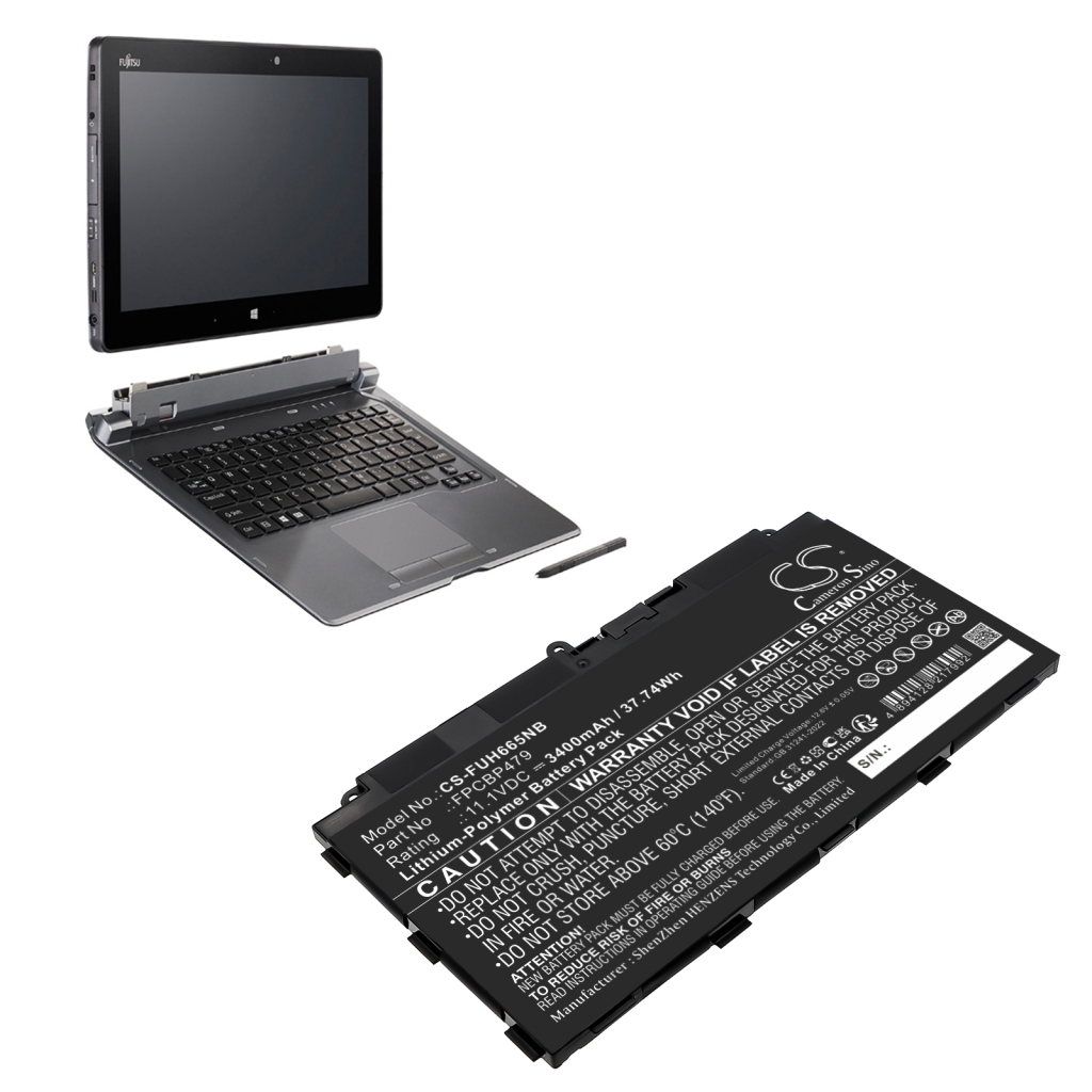 Notebook battery Fujitsu Stylistic Q665
