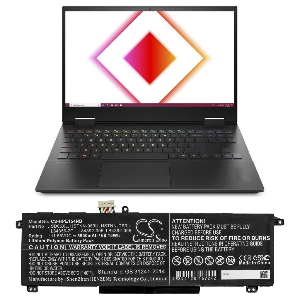 Notebook battery HP Omen 15-EK0011TX