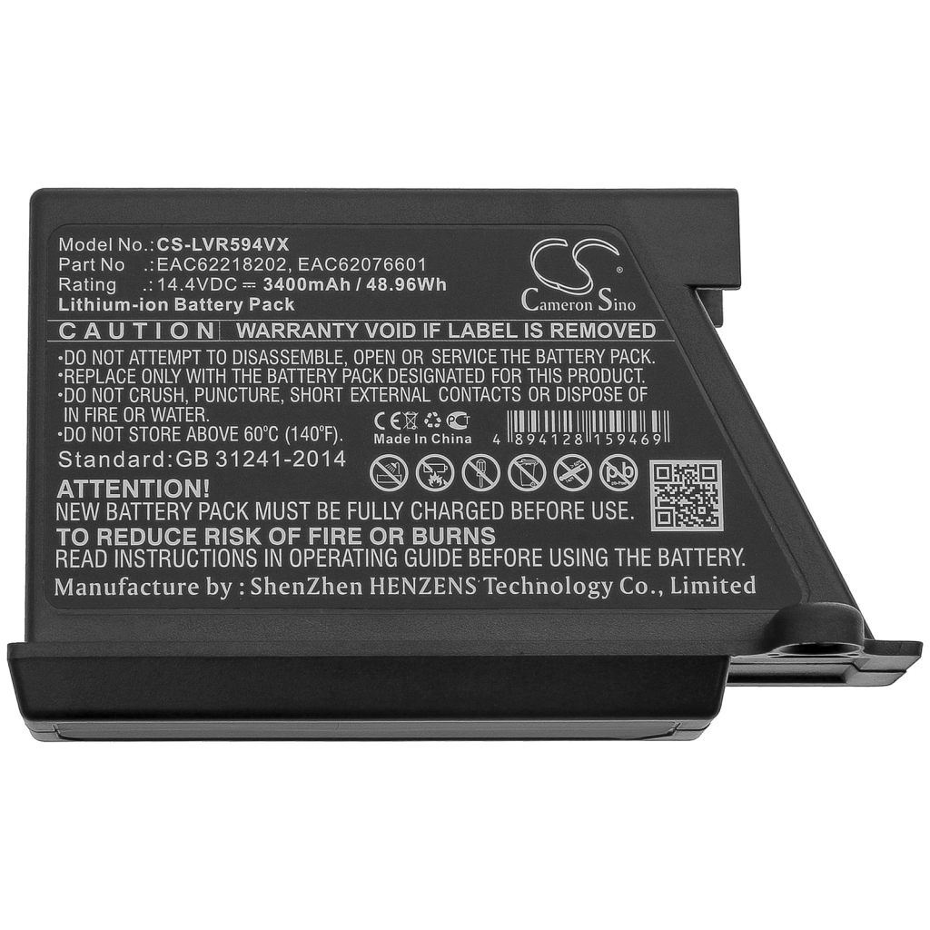 Vacuum Battery Lg VR 1013 RG