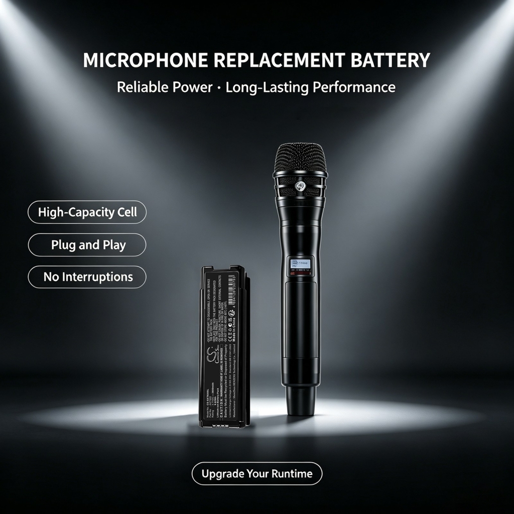 Batteries compatible with Shure Axient AXT400 receiver CS-SXT920SL