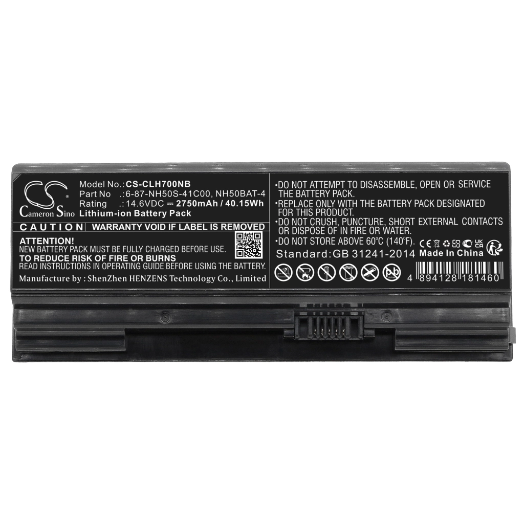 Notebook battery HASEE CS-CLH700NB