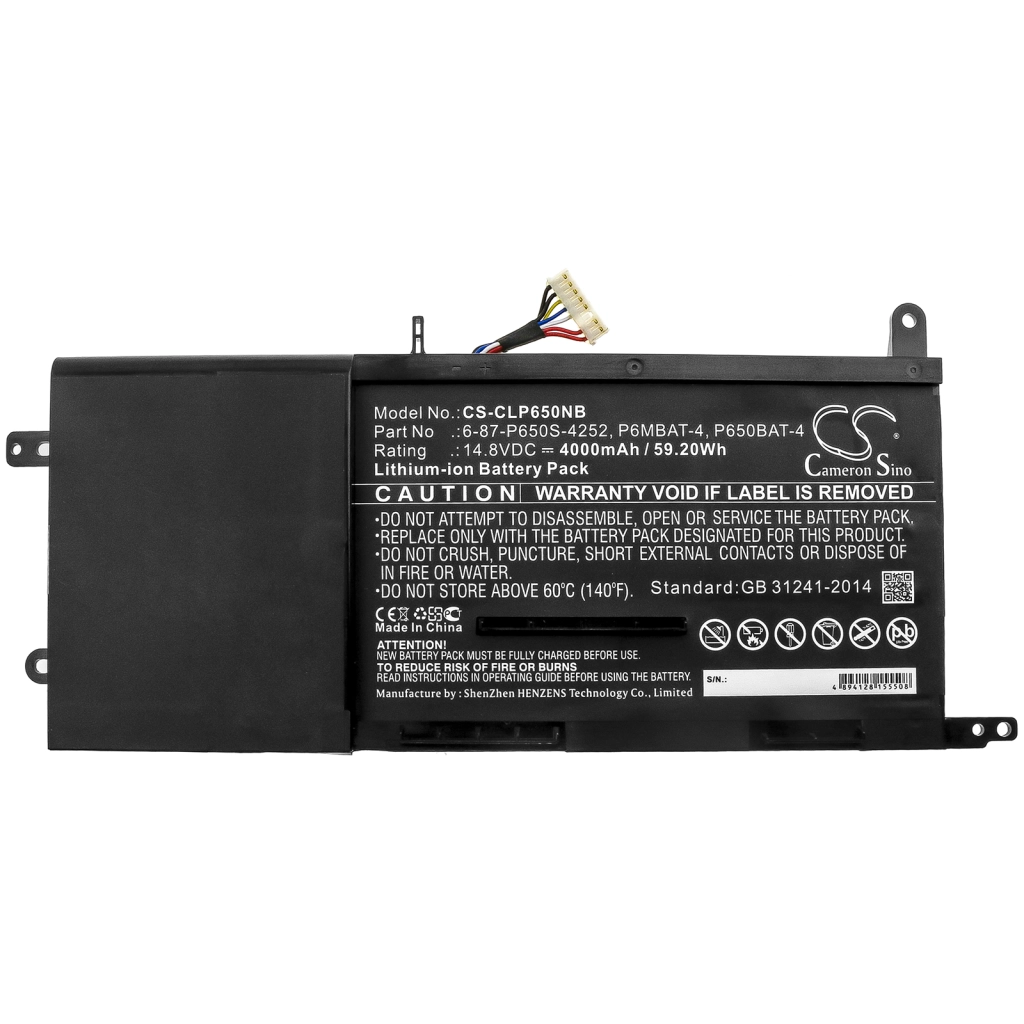 Notebook battery ADVENT CS-CLP650NB