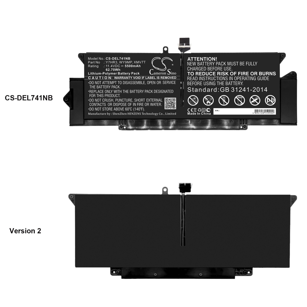 Battery Replaces WY9MP