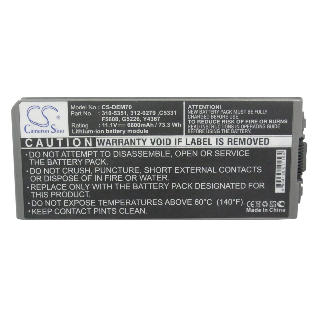 Notebook battery DELL Latitude D810