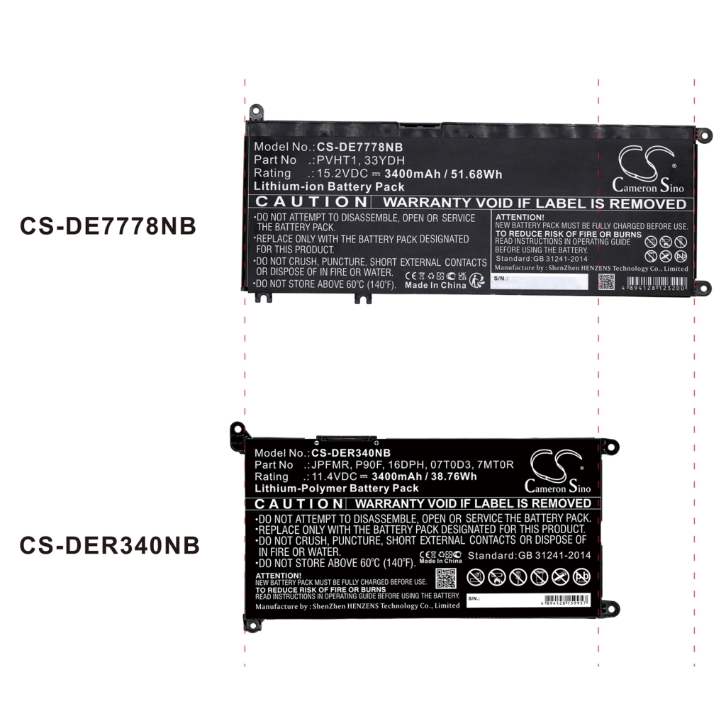 Notebook battery DELL Latitude 3390
