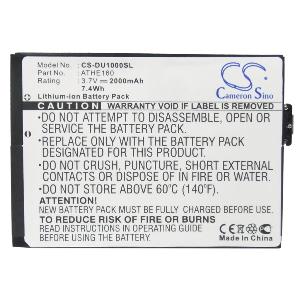 Mobile Phone Battery O2 CS-DU1000SL