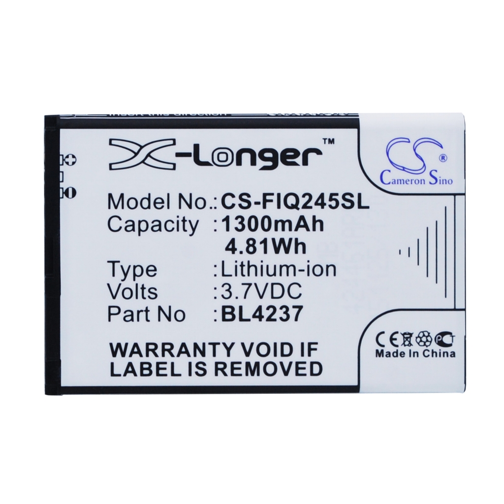 Compatible battery replacement for Fly BL4237