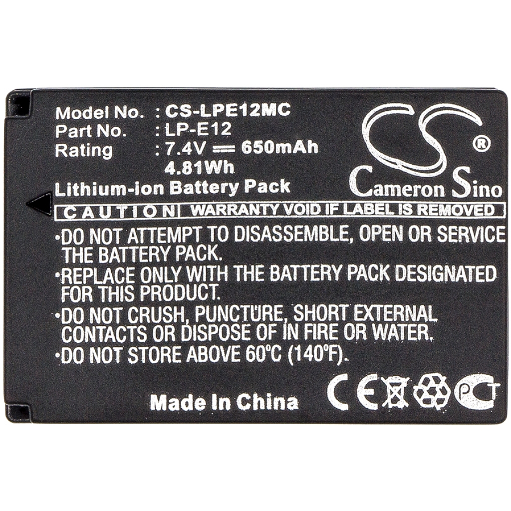 Camera Battery Canon CS-LPE12MC