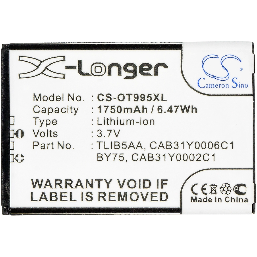 Mobile Phone Battery TCL CS-OT995XL