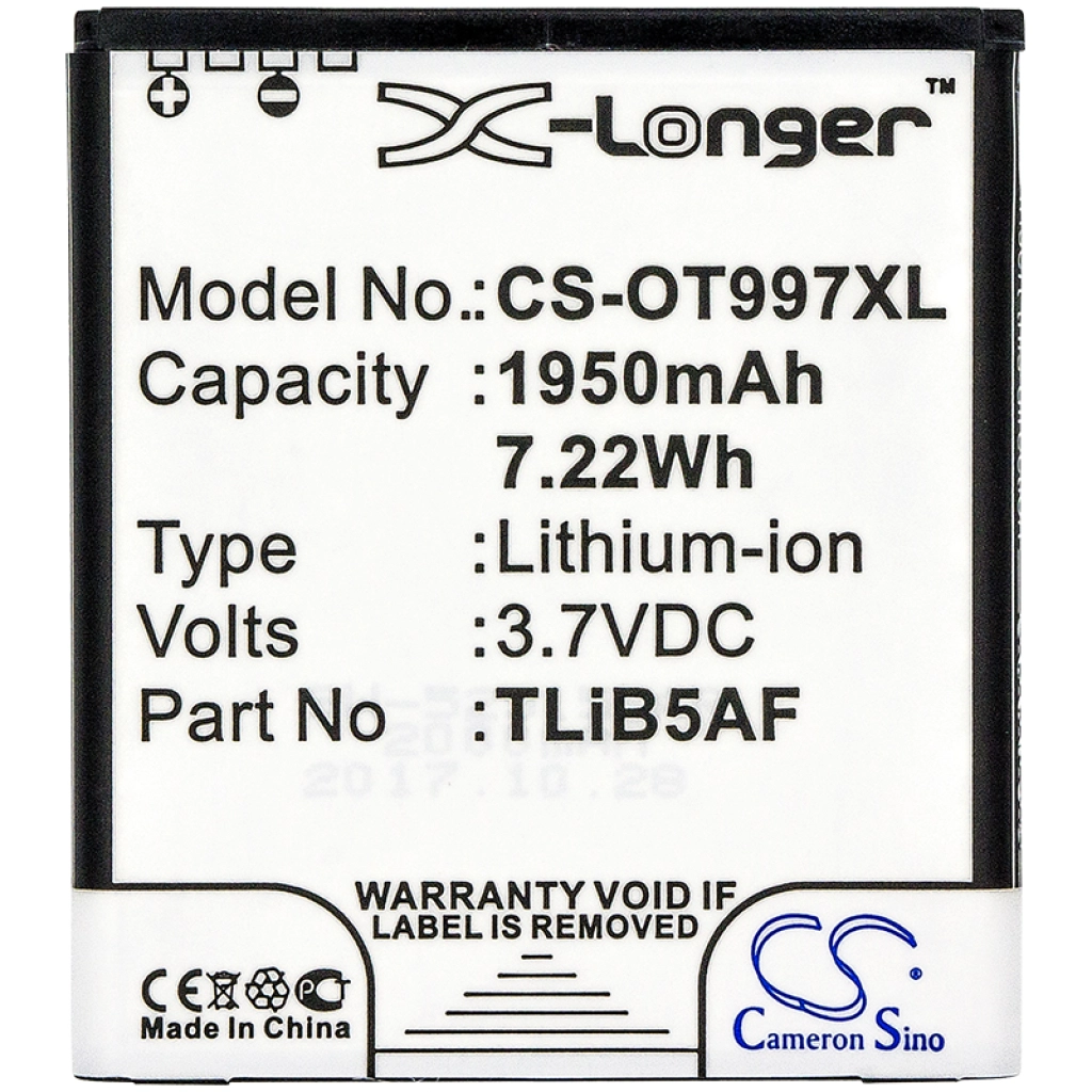 Mobile Phone Battery BASE CS-OT997XL