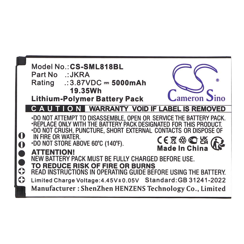 Payment Terminal Battery Geenk CS-SML818BL