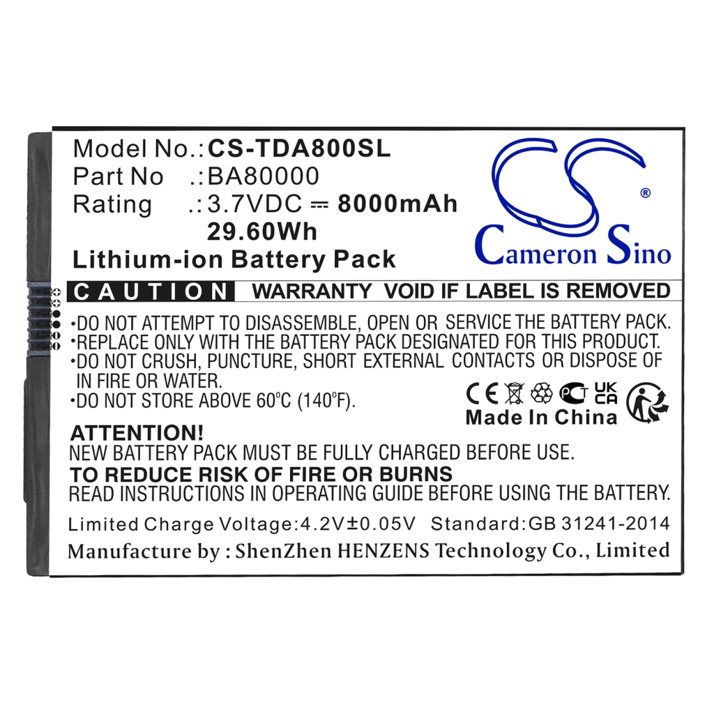 Tablet Battery Flytech Touch dynamic CS-TDA800SL
