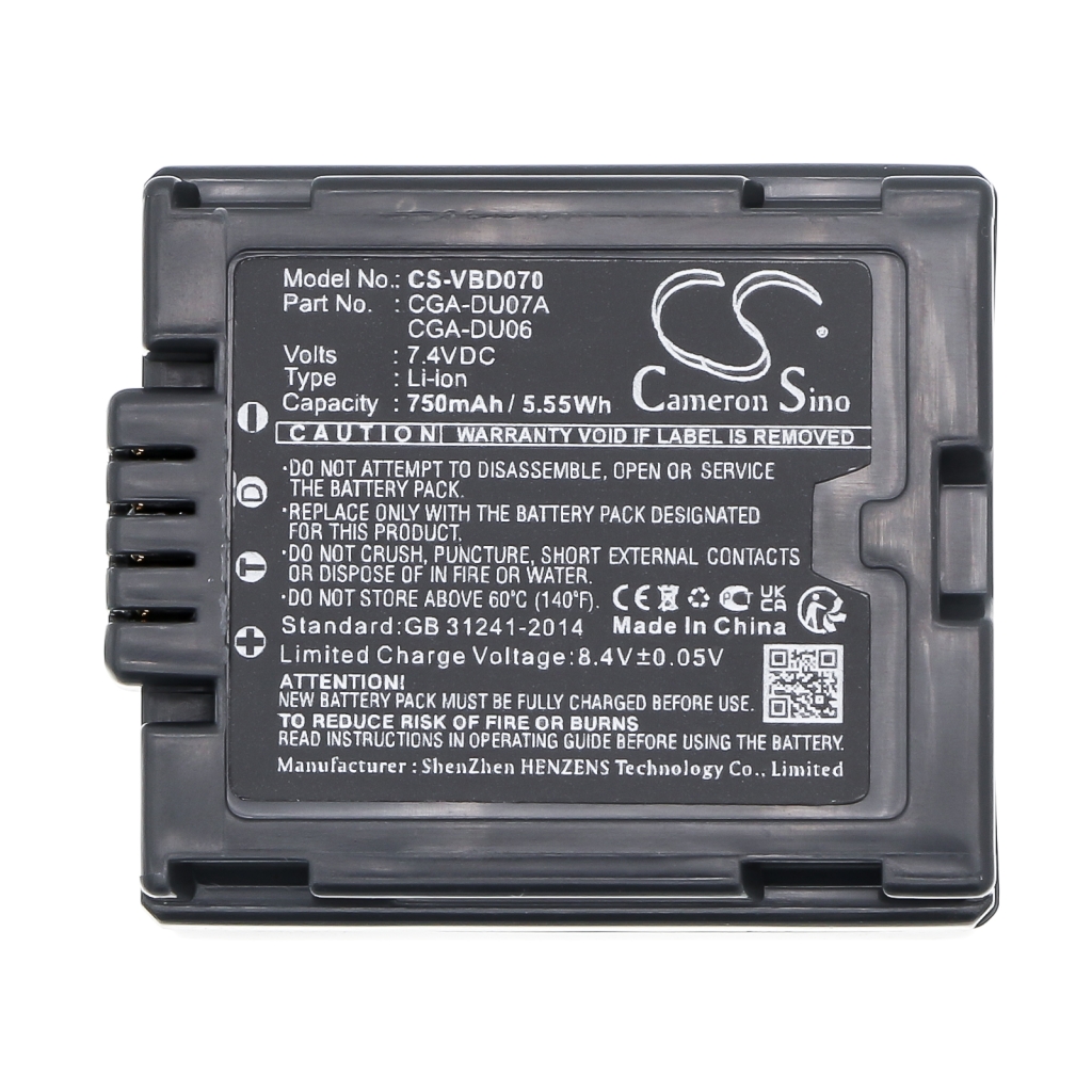 Camera Battery Panasonic VDR-M55E-S