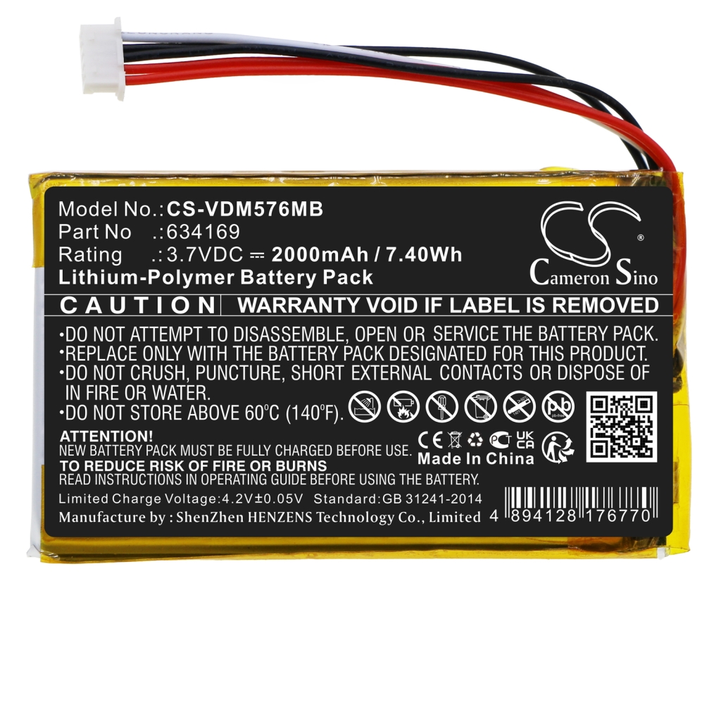 Home Security Camera Battery Uniden CS-VDM576MB