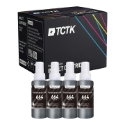 Ink compatibleWith Printing ink Multipack (4) Inks Black Compatible with Epson EcoTank - Replaces T6641 (C13T66414A) (C13T664140)