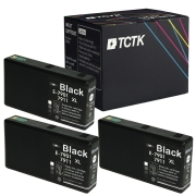 TCTK Ink Cartridges 79 4-pack Black compatible with Epson WorkForce Pro WF-4630 DWF, for WorkForce Pro WF-4640 DTWF, for WorkForce Pro WF-5100, for WorkForce Pro WF-5110 DW, replaces C13T79114010
