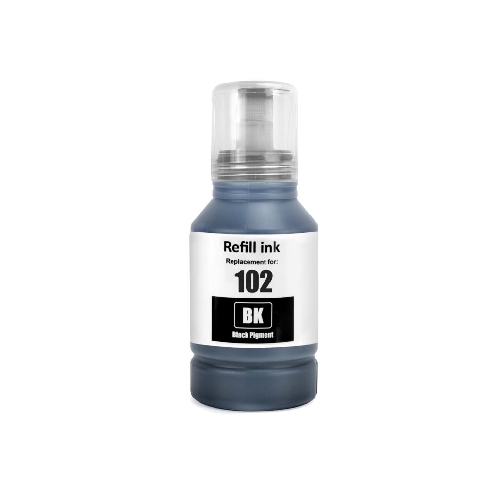 Compatible with Epson 102 BK / 127ml Ink Black (Printing ink)