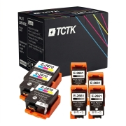 TCTK Ink Cartridges 266 267 6-pack 3x Black 3x Multi-Color compatible with Epson WorkForce WF-100 W, for WorkForce WF-110 W, replaces C13T26614010