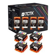 TCTK Ink Cartridges 266 267 8-pack 4x Black 4x Multi-Color compatible with Epson WorkForce WF-100 W, for WorkForce WF-110 W, replaces C13T26614010
