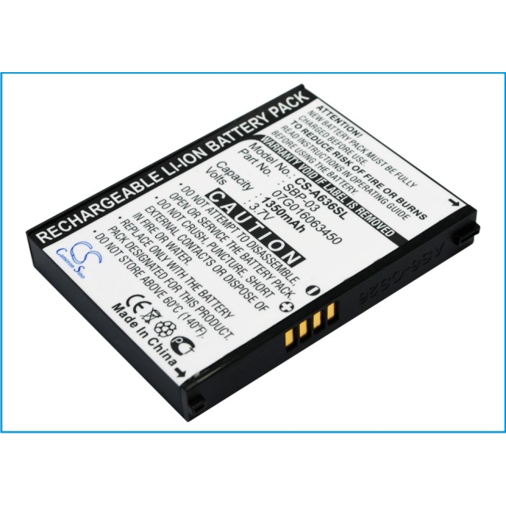 GPS, Navigator Battery Asus Mypal A636