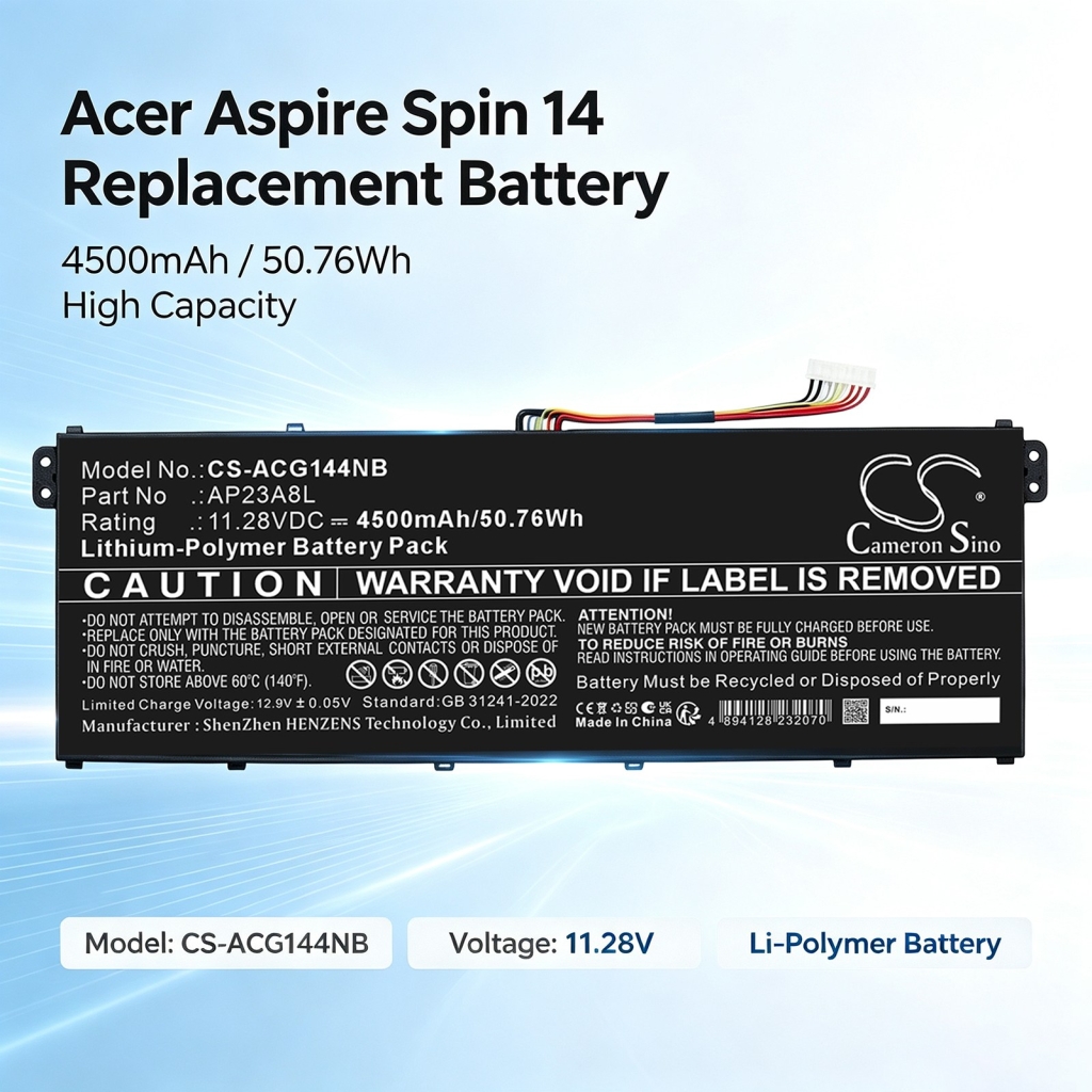 Batteries compatible with Acer Aspire 17 A17-51GM 17 A17-51GM-50G3 17 A17-51GM-51RA CS-ACG144NB