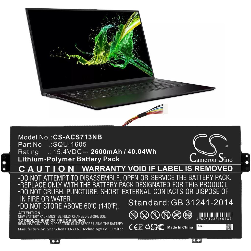 Notebook battery Acer SWIFT 7 SF713-51-M4HA