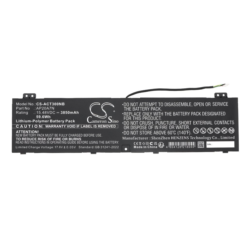Battery Replaces KT.00407.010