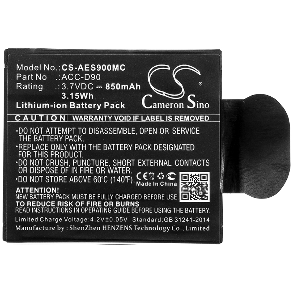 Battery Replaces AEE ACC-D90