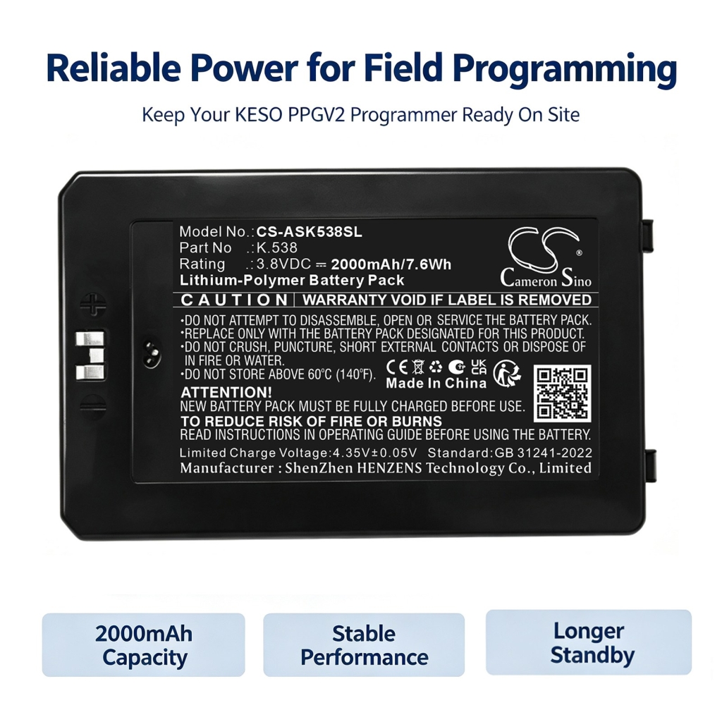 Battery compatible with Assa abloy
