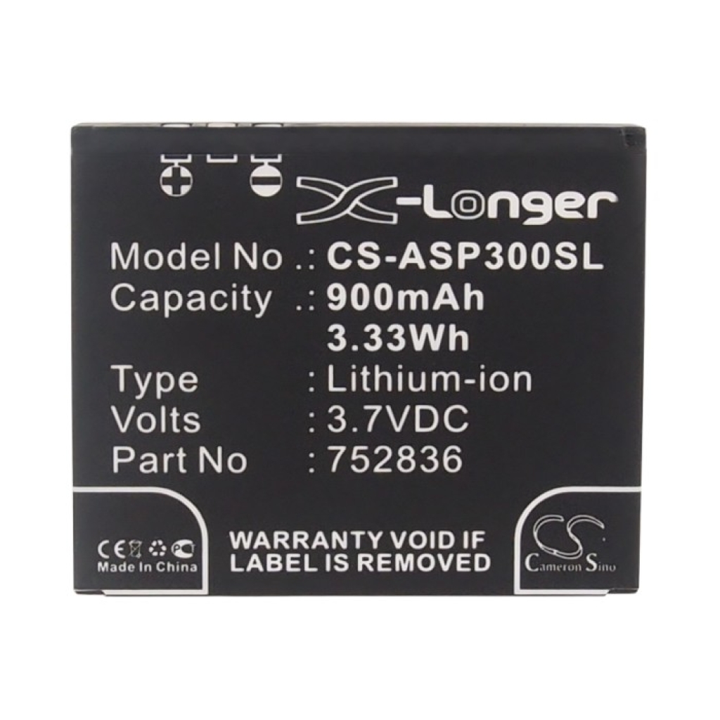 Battery compatible with Astak CS-ASP300SL