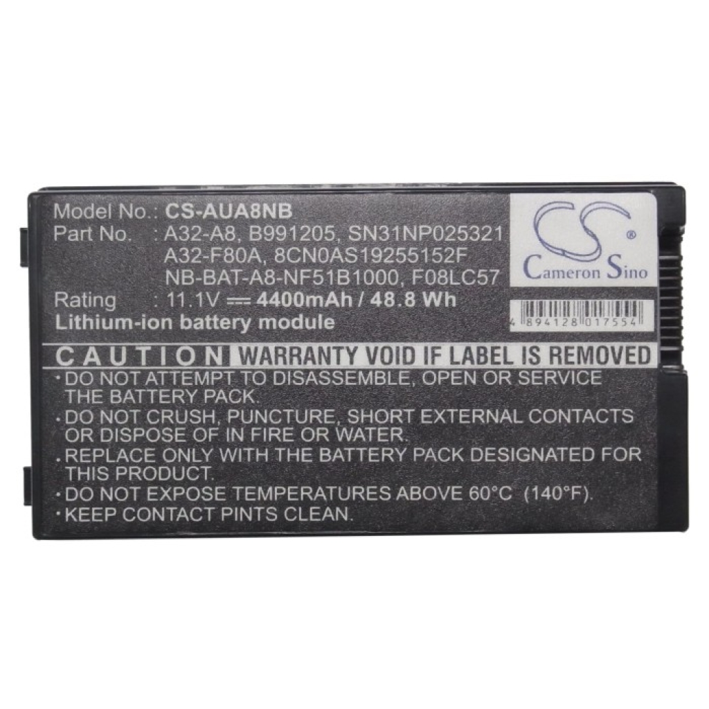 Notebook battery Asus X80H