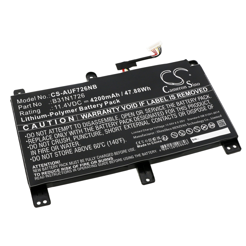 Battery Replaces B31N1726-1