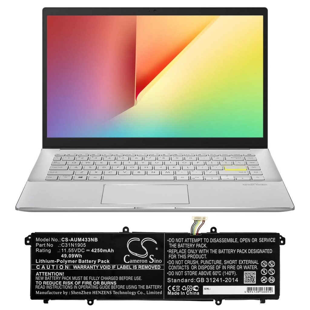 Notebook battery Asus VivoBook S15 M533IA-WB723T