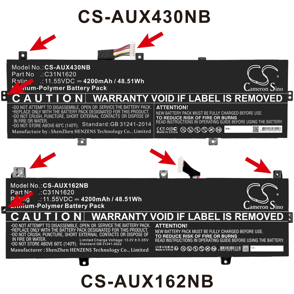 Notebook battery Asus Zenbook UX430UA-GV340T