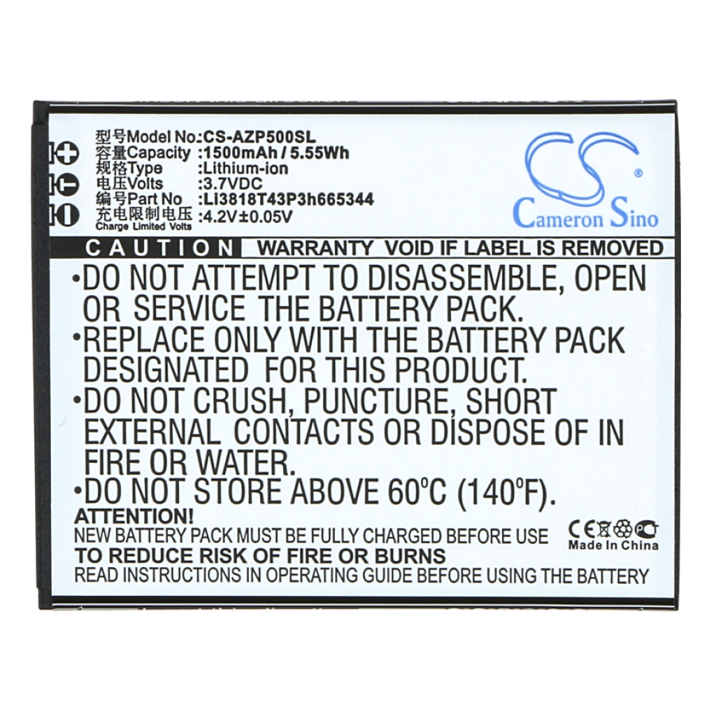 Mobile Phone Battery Amazing CS-AZP500SL