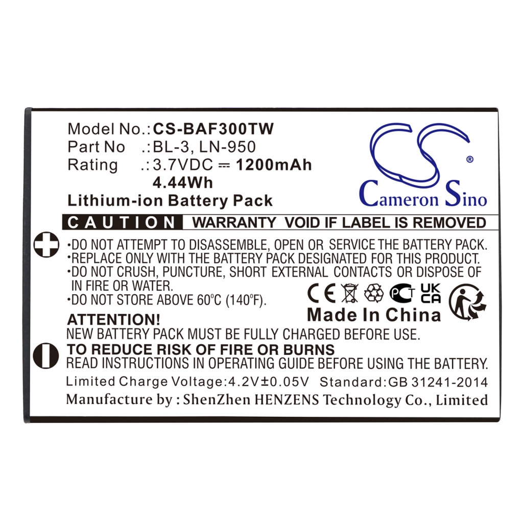 Two-Way Radio Battery YAESU CS-BAF300TW