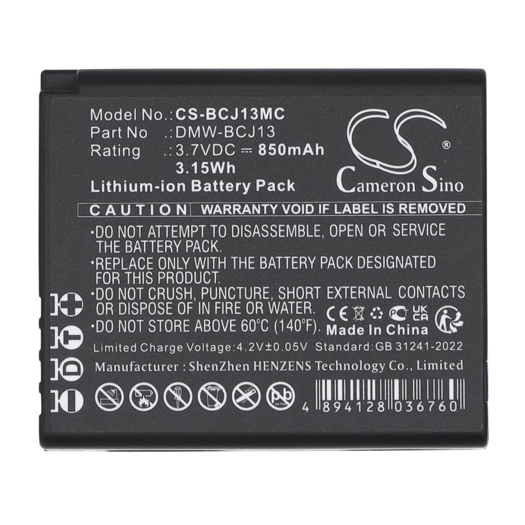 Battery for Panasonic Lumix DMC-LX7