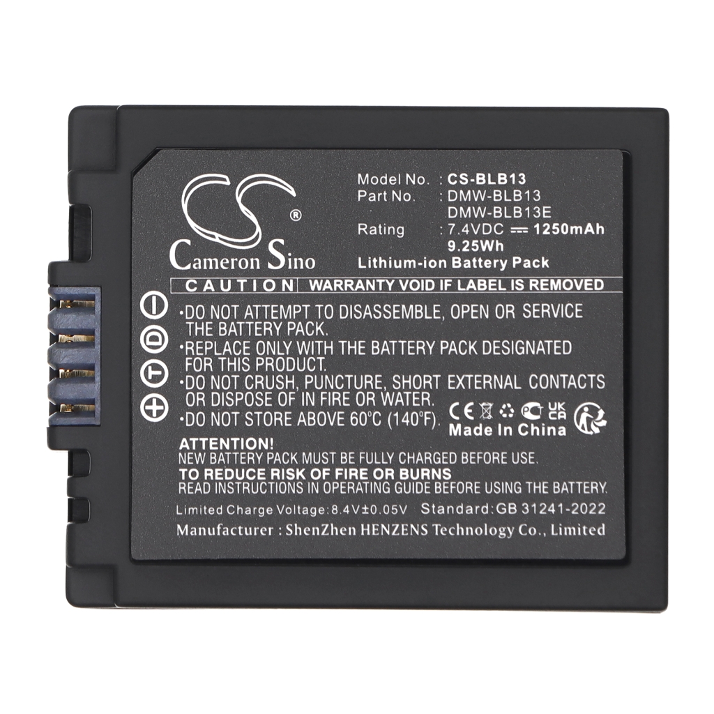 Battery for Panasonic Lumix DMC-G1KEG-A