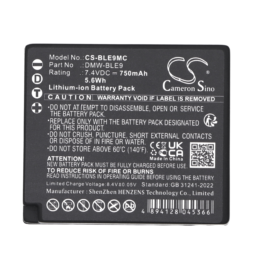 Battery for Panasonic Lumix DMC-GF3KT