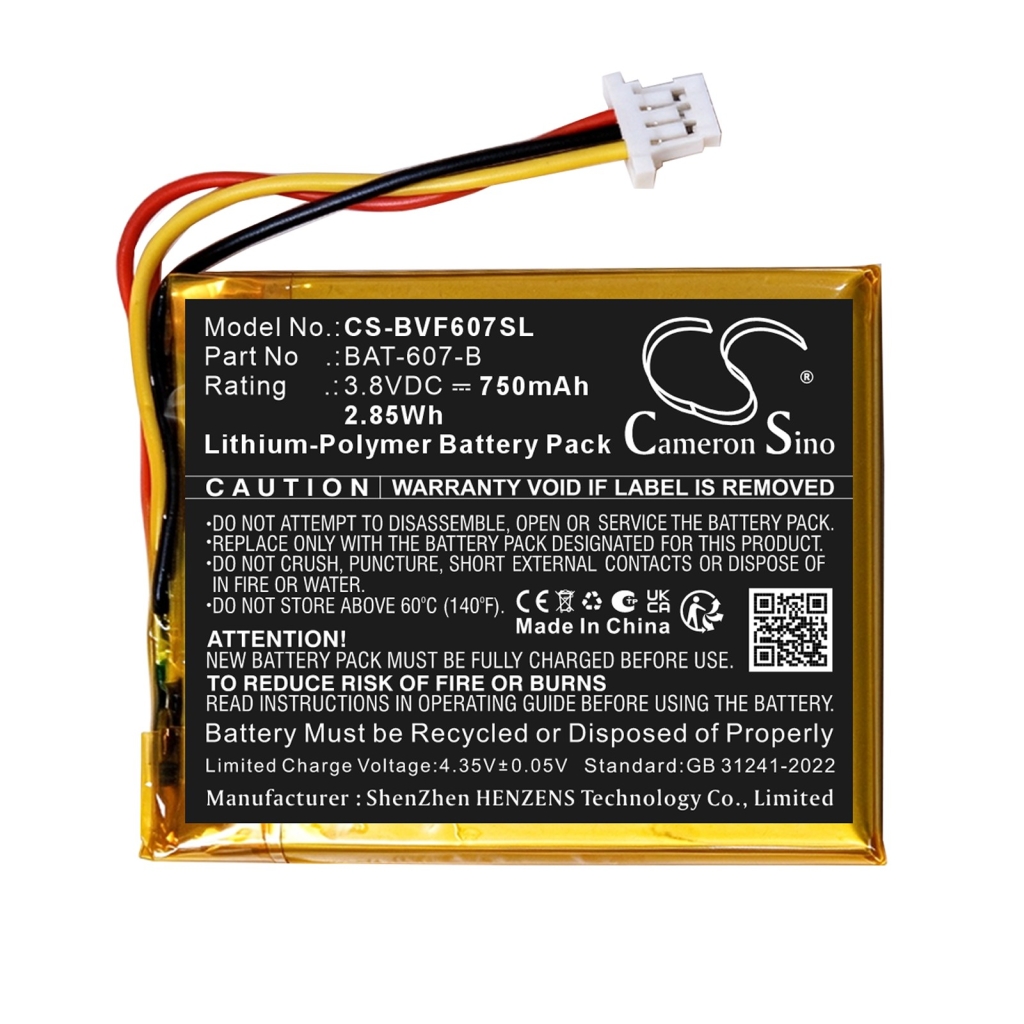 Batteries compatible with Lionello Babyline 7.1 CS-BVF607SL