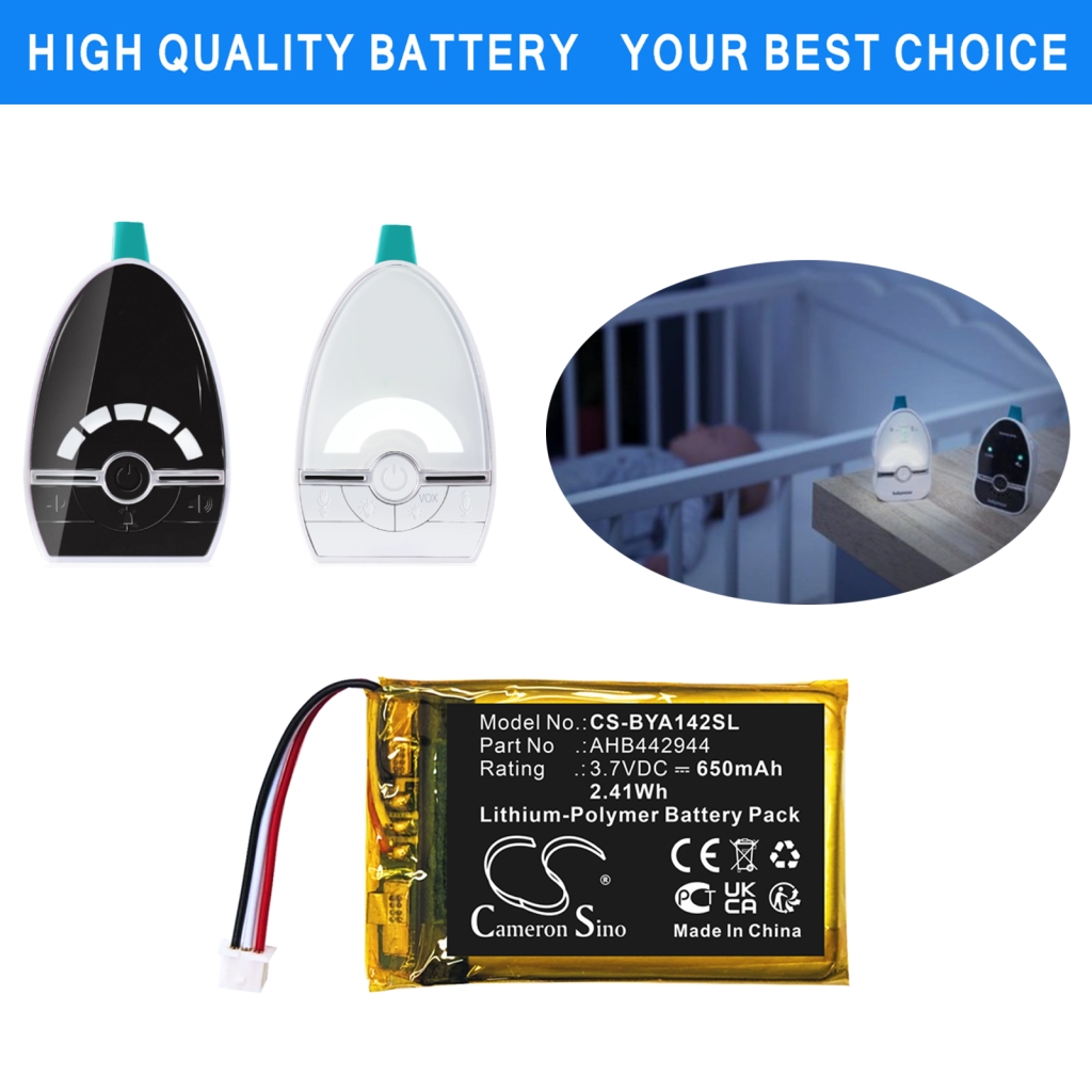 Compatible battery replacement for Babymoov AHB442944