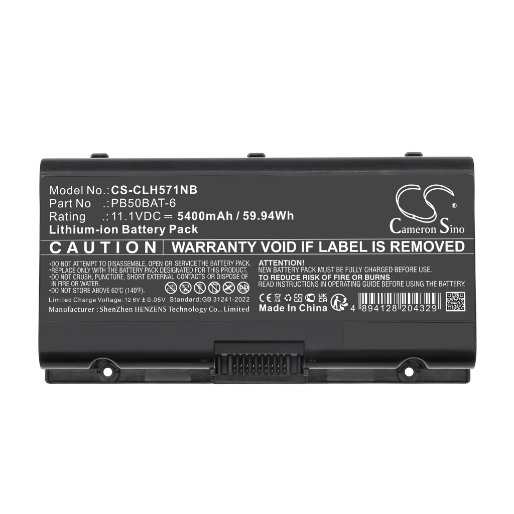 Notebook battery HASEE CPB5S04 (CS-CLH571NB)