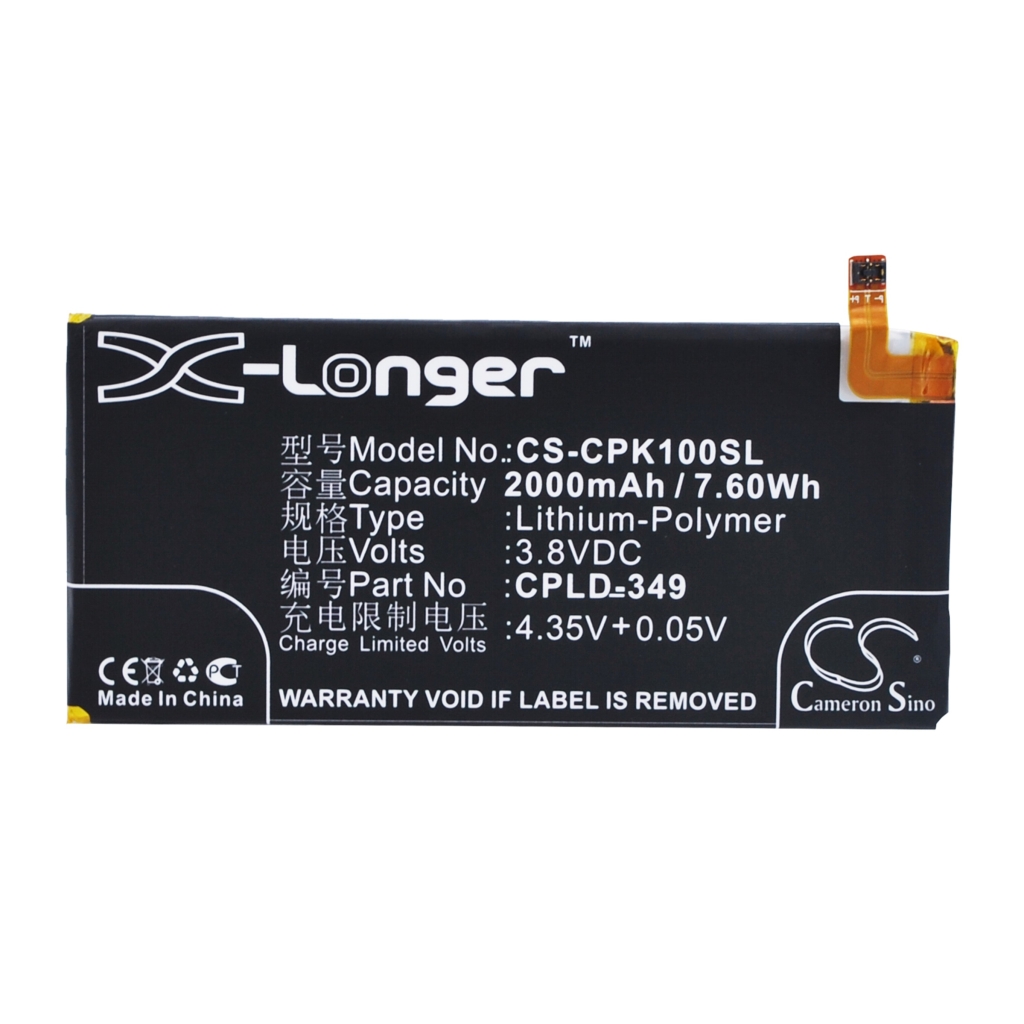 Batteries compatible with Coolpad ivvi K1 K1-NT CS-CPK100SL