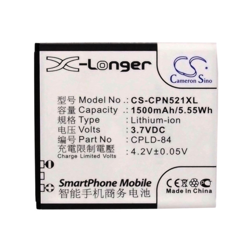 Battery compatible with Coolpad CS-CPN521XL