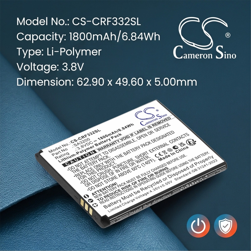 Battery for Consumer cellular SH3320CB