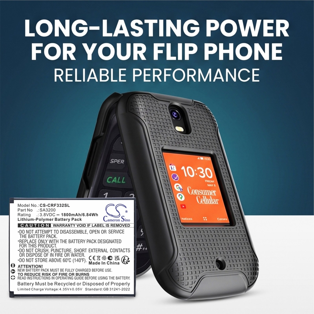 Battery for Consumer cellular SH3320CB