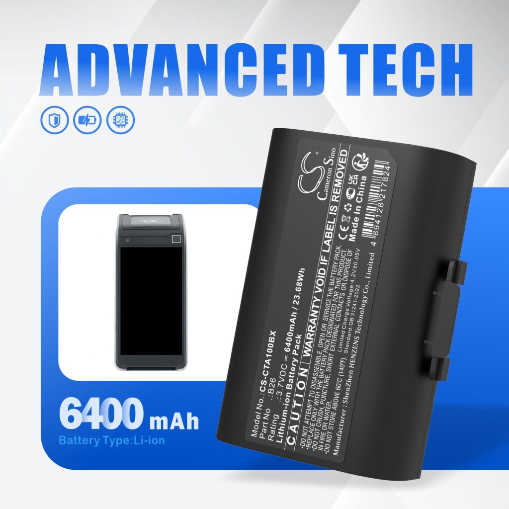 Batteries Payment Terminal Battery CS-CTA100BX