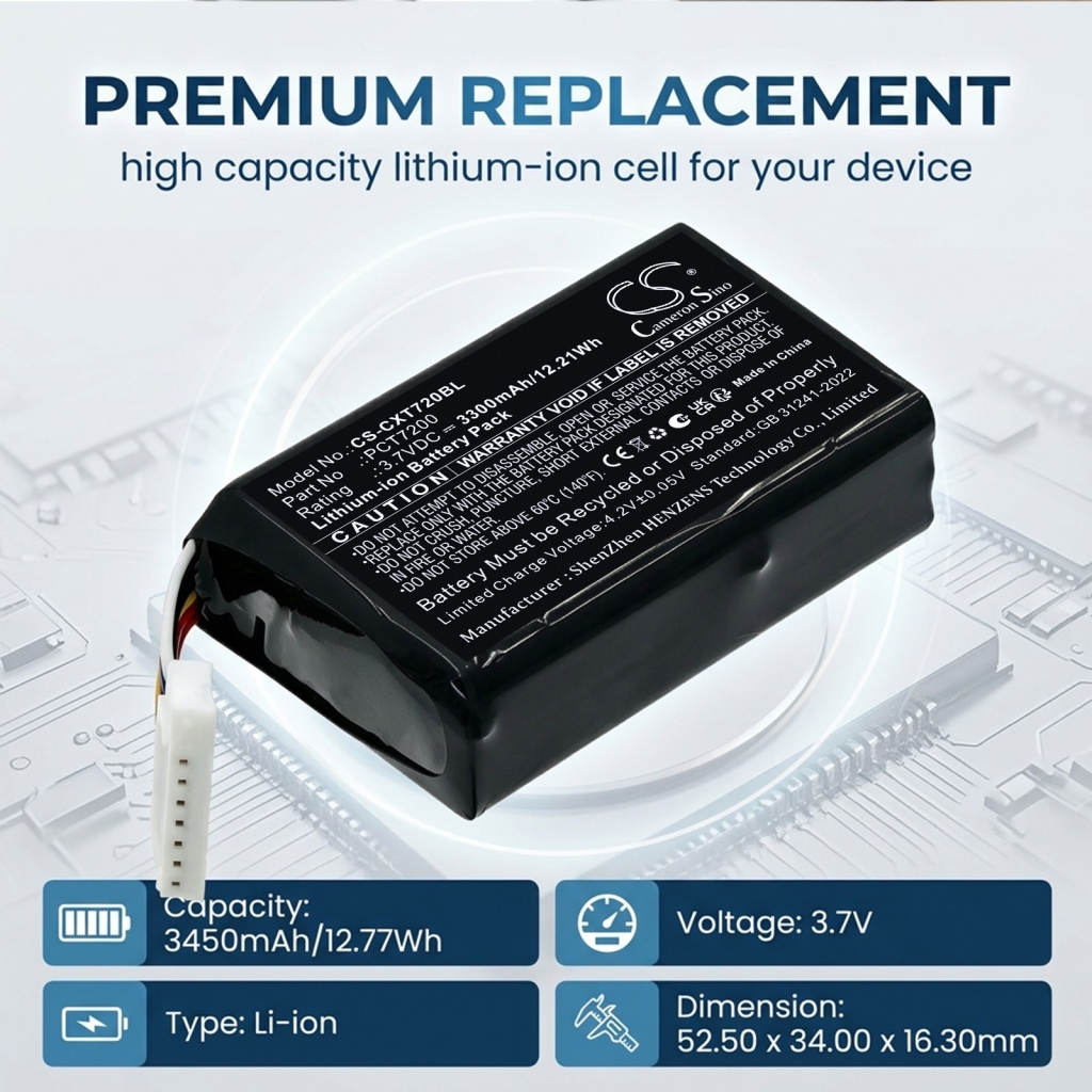 Battery compatible with C-one CS-CXT720BL