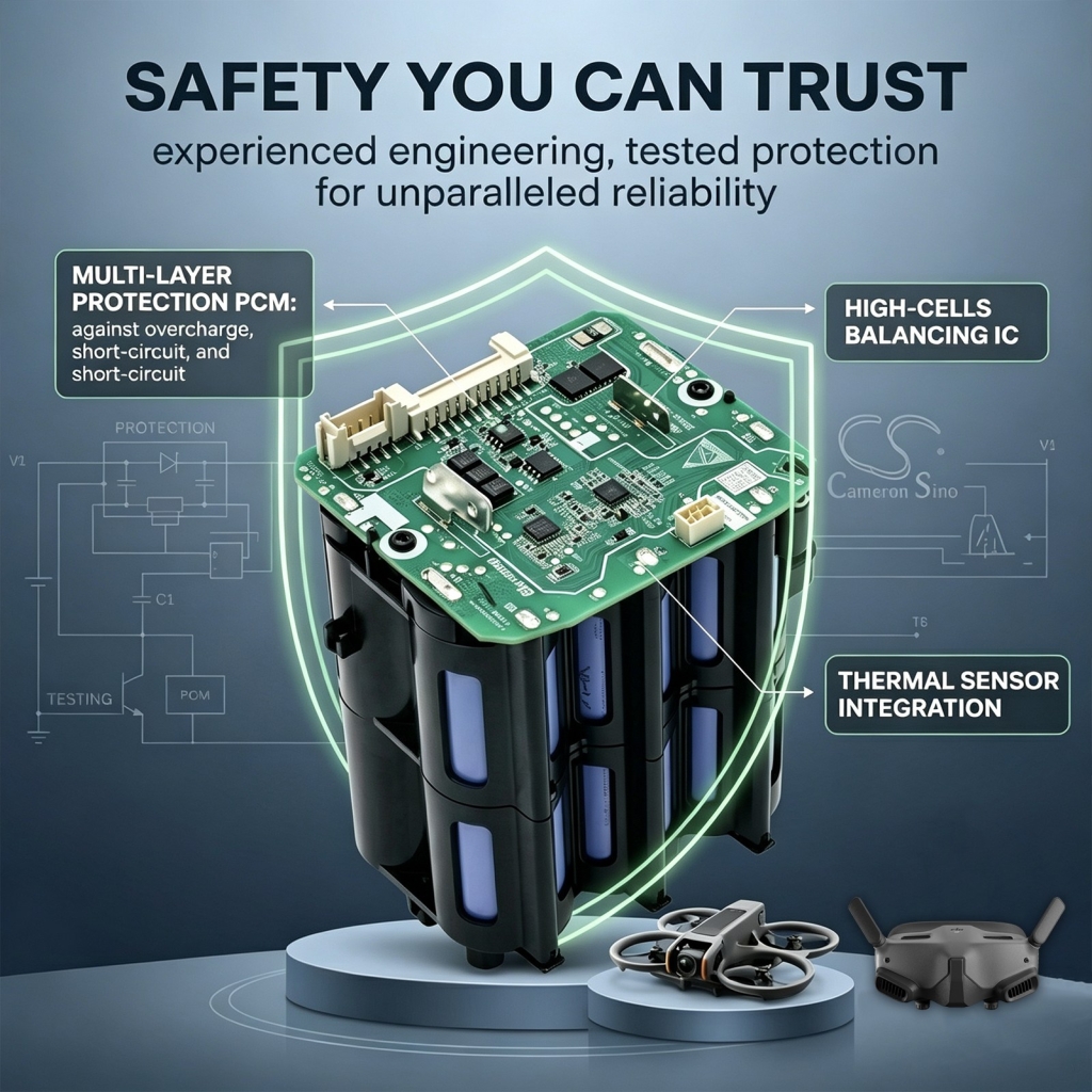 Batteries compatible with DJI AVATA 2 Goggles CS-DAG200SL