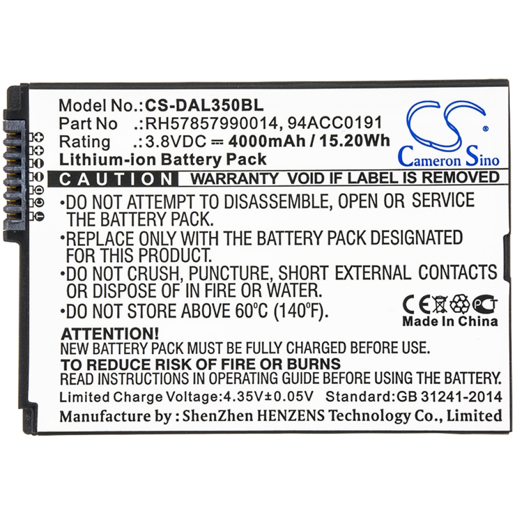 Battery compatible with BarCode, Scanner Battery